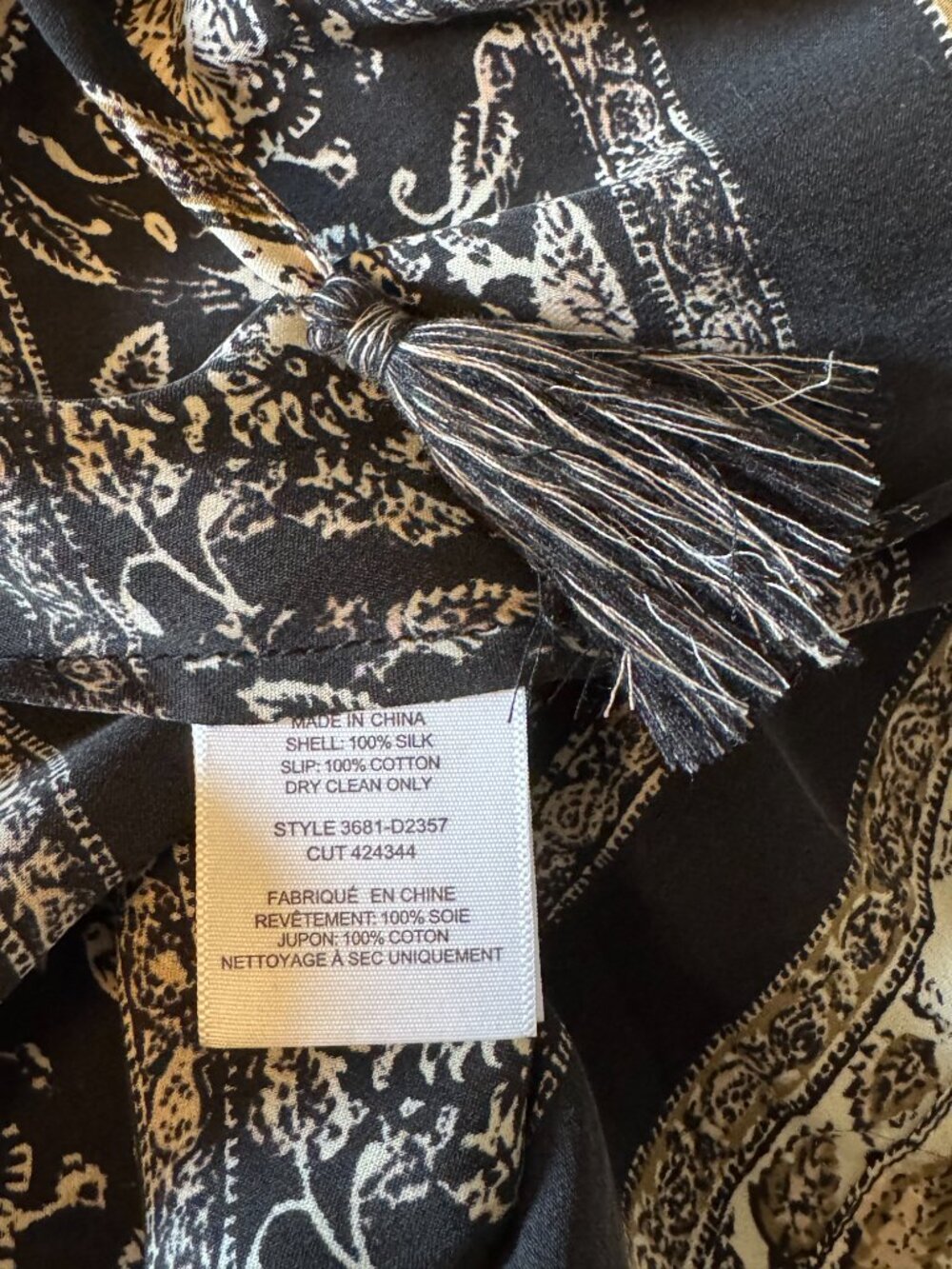 Joie Silk Boho Floral Dress w/ Slip - Picture 2 of 5